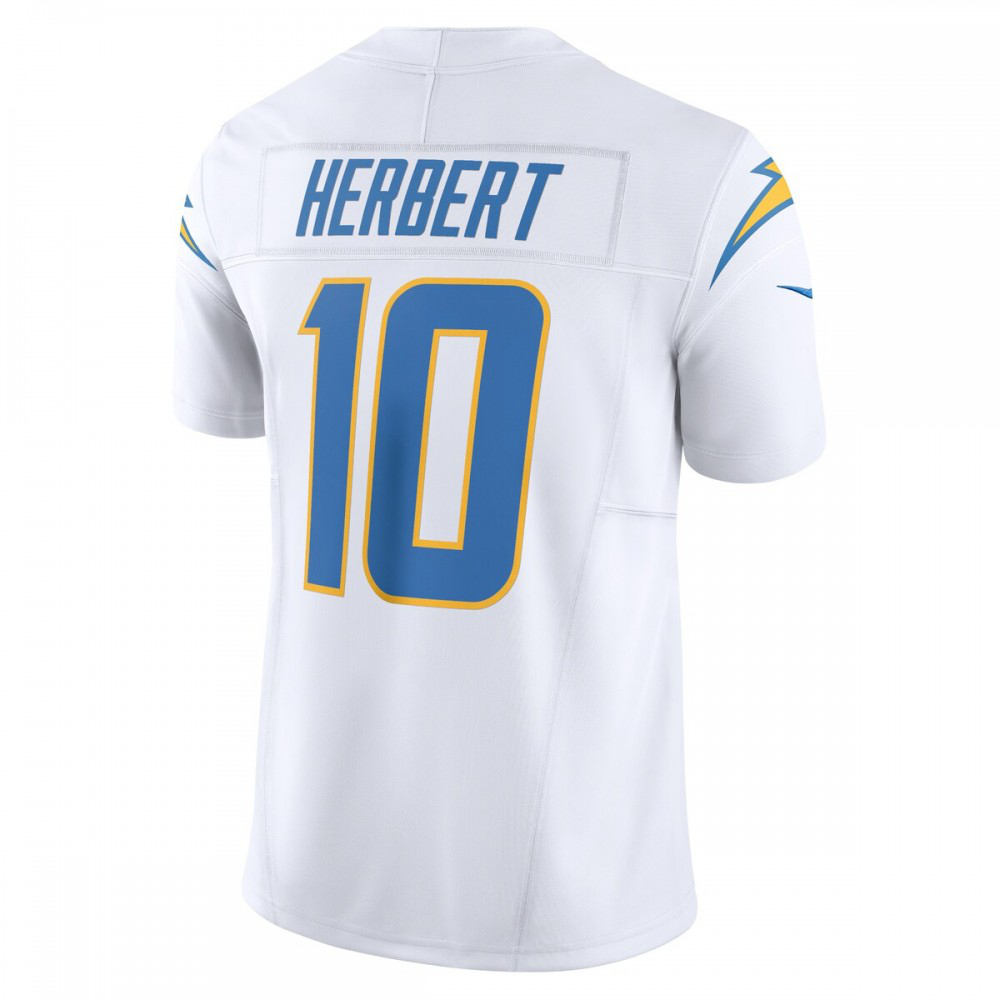 Justin Herbert Los Angeles Chargers Nike Vapor F.U.S.E. Limited Jersey - White-GridironStore